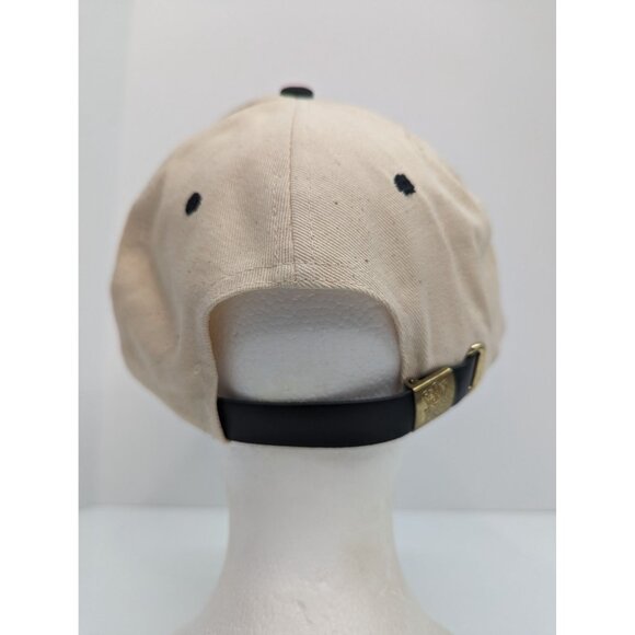 Fishing Embroidered Saying Men Beige Black Adj Strap Back Cap Hat KC Caps - Picture 6 of 8